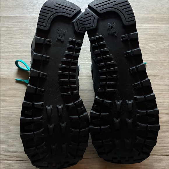 New Balance 515 Precious Metals Casual Shoes Metallic WL515MBR Black/Teal 8 - Picture 4 of 6